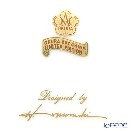 大倉陶園 一本の薔薇の花 赤 サービスプレート 91H／W443-R