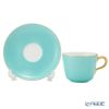大倉陶園 色蒔き ティーカップ＆ソーサー／モーニング碗皿 295ml ライトブルー 1261／26C