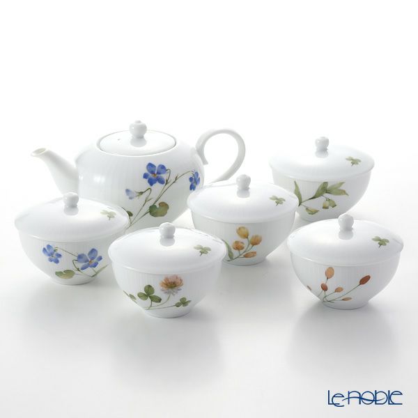 ノリタケ あづまの路 WY1011／1654-15 汲出茶器揃 5客