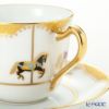 大倉陶園 うまくゆく 回転木馬 コーヒーカップ＆ソーサー 1901／57C