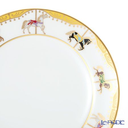 大倉陶園 うまくゆく 回転木馬 20cmデザート皿 1901／3H