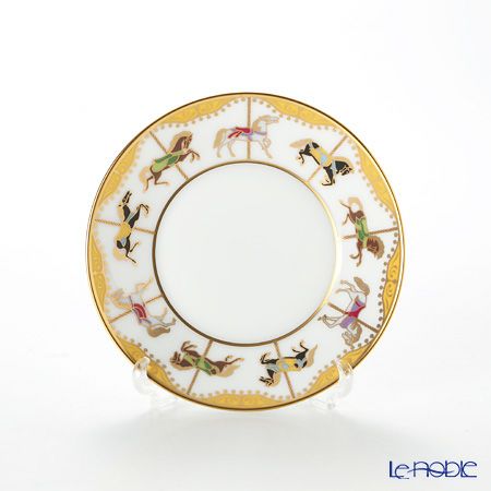 大倉陶園 うまくゆく 回転木馬 10cmディッシュ 50CS／1901