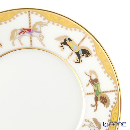 大倉陶園 うまくゆく 回転木馬 10cmディッシュ 50CS／1901