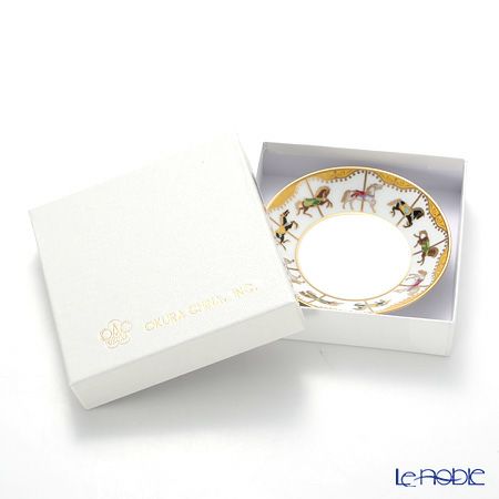 大倉陶園 うまくゆく 回転木馬 10cmディッシュ 50CS／1901