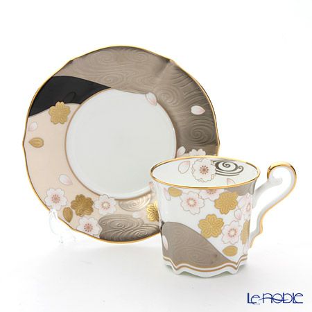 ノリタケ あやみなも T52506／4661 桜金銀彩コーヒー碗皿