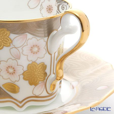 ノリタケ あやみなも T52506／4661 桜金銀彩コーヒー碗皿