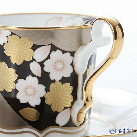 ノリタケ あやみなも 4939-1J／T52506 夜桜金銀彩コーヒー碗皿