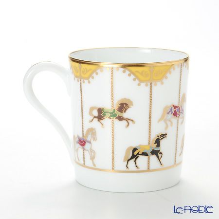 大倉陶園 うまくゆく 回転木馬 マグ 1901／107C