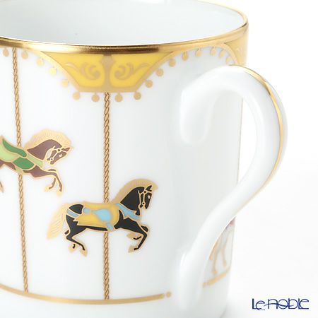 大倉陶園 うまくゆく 回転木馬 マグ 1901／107C