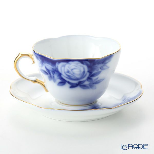 大倉陶園 100周年カウントダウン ローズカップコレクション第3回（2016年） ティー・コーヒー兼用カップ＆ソーサー 庚申薔薇 A783-3／90C