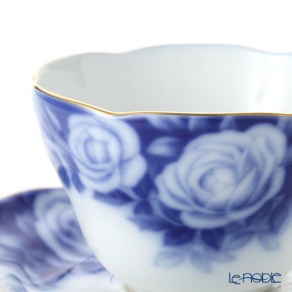 大倉陶園 100周年カウントダウン ローズカップコレクション第3回（2016年） ティー・コーヒー兼用カップ＆ソーサー 庚申薔薇 A783-3／90C