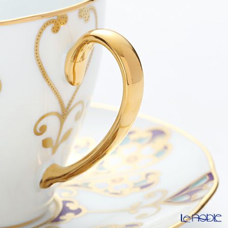 ノリタケ オマージュコレクション H-771J／T2403 コーヒー碗皿（雲母金彩花文）