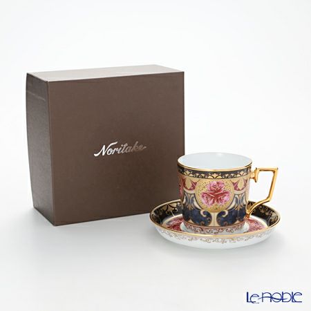 ノリタケ オマージュコレクション H-769J／T2402 コーヒー碗皿（色絵薔薇文）