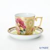 ノリタケ オマージュコレクション H-770J／T2402 コーヒー碗皿（若草色絵薔薇文）