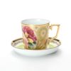 ノリタケ オマージュコレクション H-770J／T2402 コーヒー碗皿（若草色絵薔薇文）