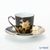 ノリタケ オマージュコレクション H-767J／T2404 デミタス碗皿（黒絵薔薇文）