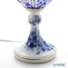 大倉陶園 ブルーローズ × カガミクリスタル 江戸切子 ブルー ランプスタンド 57LQ635／8011-mlB 白熱灯電球仕様