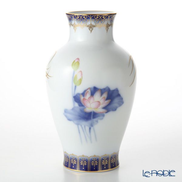 大倉陶園 鳳凰舞妃蓮 28cm 花器 20A／A946-2