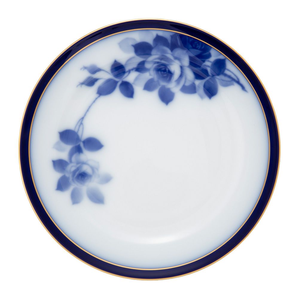 大倉陶園 100周年記念 ブルーローズ ミート皿 26cm 8011R／1H
