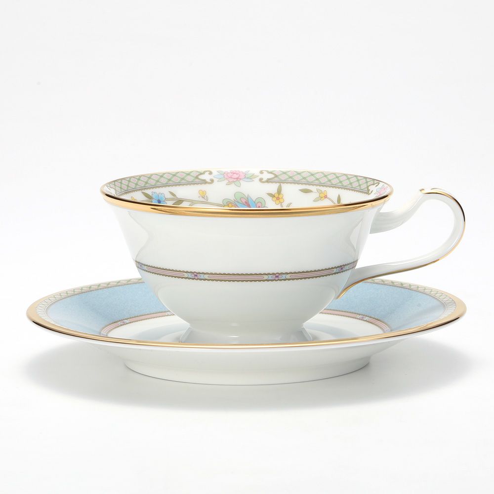 ノリタケ ヨシノ 9983-6J／Y59587 ティー・コーヒー兼用 碗皿 グレー