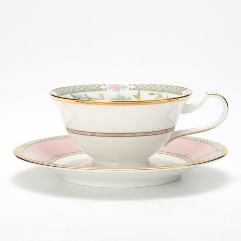 ノリタケ ヨシノ 9983-7J／Y59587 ティー・コーヒー兼用 碗皿 ピンク