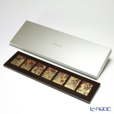 ノリタケ スタジオコレクション A086／SK092 縁起物 七枚組陶額 七福神