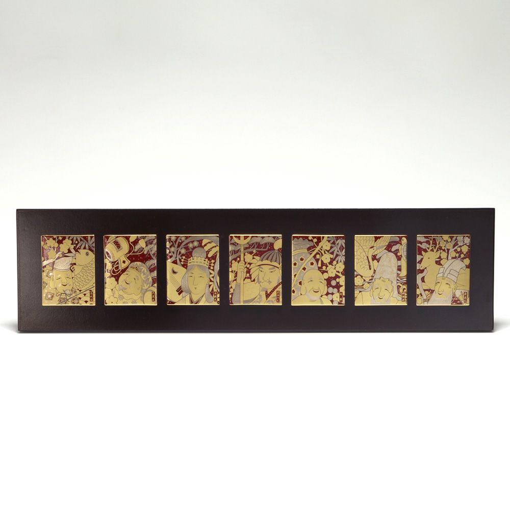 ノリタケ スタジオコレクション A086／SK092 縁起物 七枚組陶額 七福神