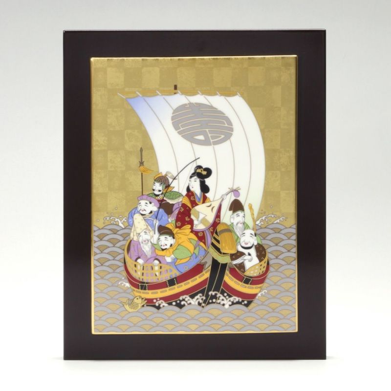 ノリタケ スタジオコレクション 縁起物 陶額 七福神 4340／A085