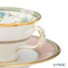 ノリタケ ヨシノ 9983-07J／Y6988 ティー・コーヒー兼用 碗皿 ペア ピンク＆グリーン