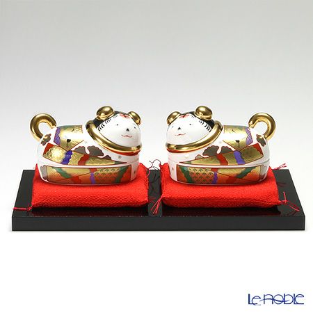 ノリタケ スタジオコレクション AC146／K102 縁起物 蓋物 犬筥 （いぬばこ）