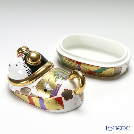 ノリタケ スタジオコレクション AC146／K102 縁起物 蓋物 犬筥 （いぬばこ）
