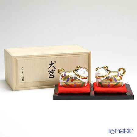 ノリタケ スタジオコレクション AC146／K102 縁起物 蓋物 犬筥 （いぬばこ）