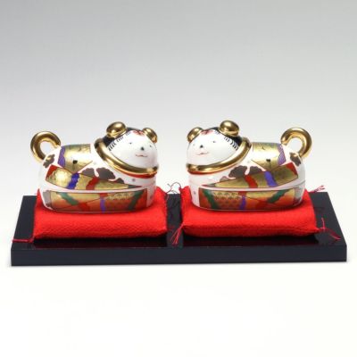 ノリタケ スタジオコレクション AC146／K102 縁起物 蓋物 犬筥 （いぬ