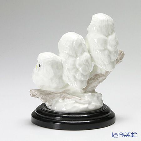 ノリタケ スタジオコレクション AC182／K122 置物 ふくろう三兄弟 H14.5cm（台付）