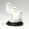 ノリタケ スタジオコレクション AC182／K122 置物 ふくろう三兄弟 H14.5cm（台付）
