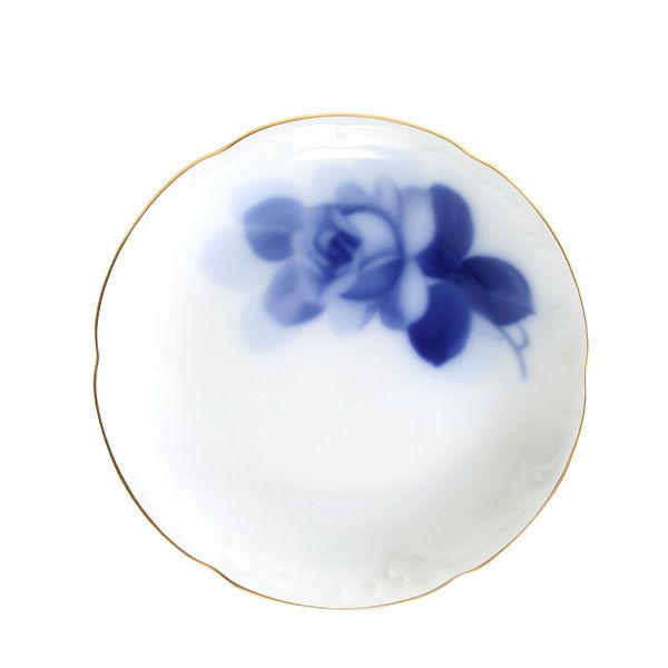 大倉陶園 ブルーローズ 銘々皿 15cm ペアセット 8211／54HR