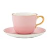 大倉陶園 色蒔き ティーカップ＆ソーサー／モーニング碗皿 295ml ピンク 1091-1／26C