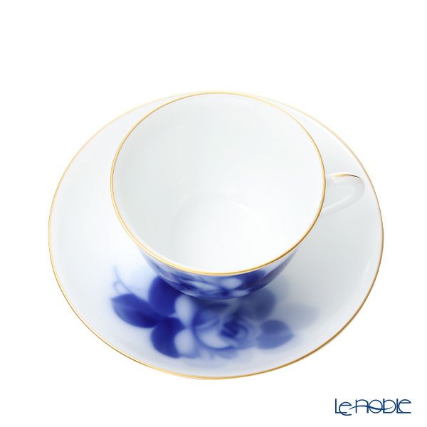 大倉陶園 ブルーローズ コーヒー碗皿 8211／78C