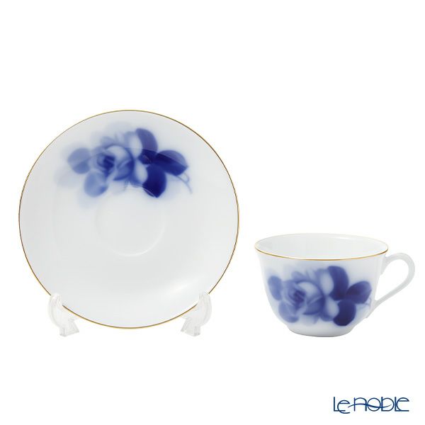 大倉陶園 ブルーローズ コーヒー碗皿 8211／78C