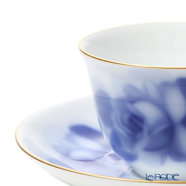 大倉陶園 ブルーローズ コーヒー碗皿 8211／78C