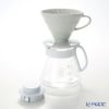 ハリオ V60用 セラミックドリッパー02セット XVDD-3012W 1～4杯用 【計量スプーン＆ペーパーフィルター 100枚付】