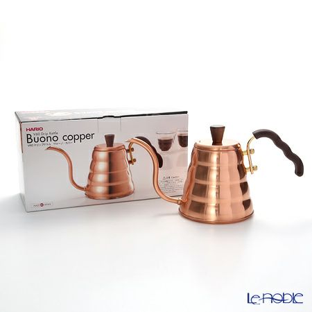 ハリオ V60 ドリップケトル ヴォーノ・カパー（銅製） VKBN-90CP 実容量700ml 取っ手カバー付【直火用】※IH不可※
