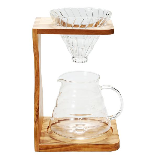 ハリオ V60 オリーブウッドスタンドセット VSS-1206-OV