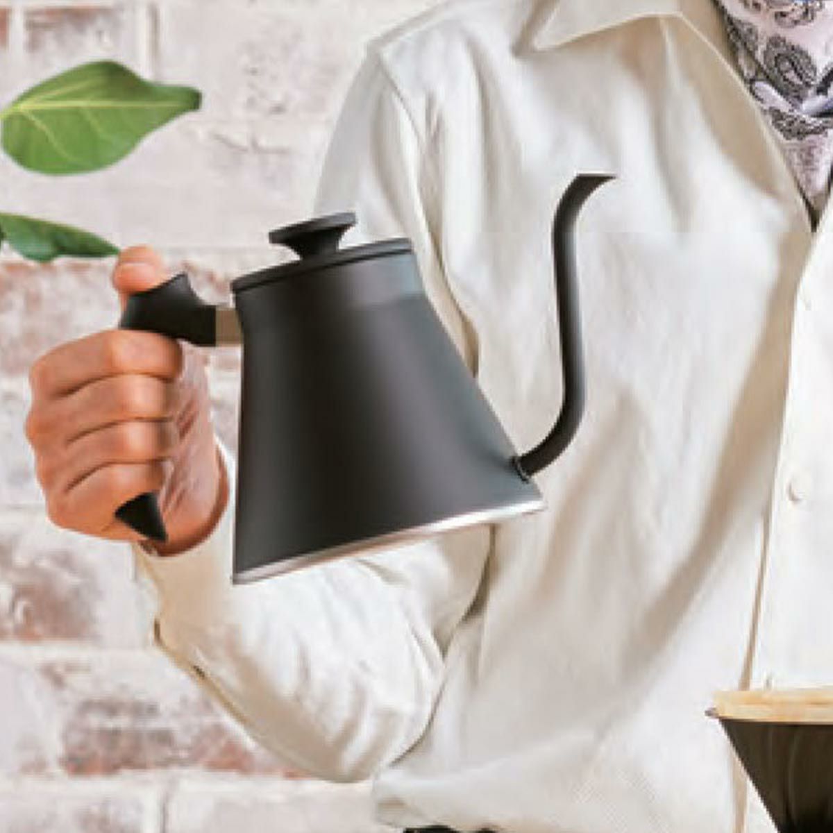 ハリオ V60 ドリップケトル・フィット マットブラック VKF-120-MB 実容量800ml【IH・直火用】