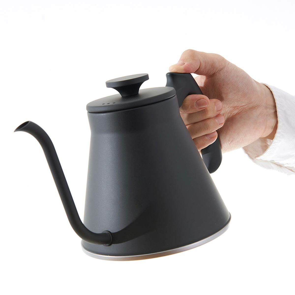 ハリオ V60 ドリップケトル・フィット マットブラック VKF-120-MB 実容量800ml【IH・直火用】