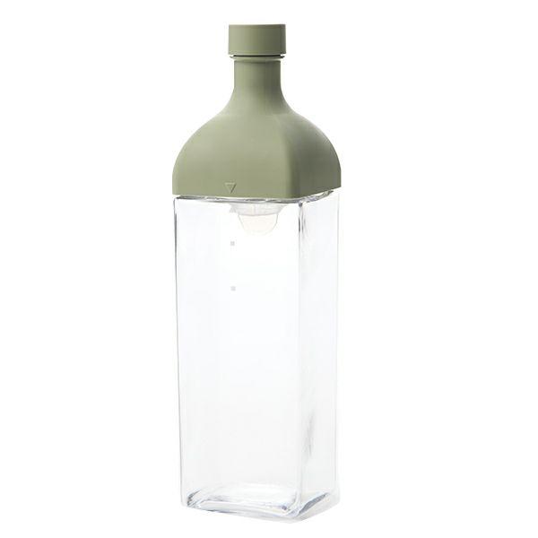 ハリオ カークボトル 1200ml スモーキーグリーン KAB-120-SG フィルターインボトル