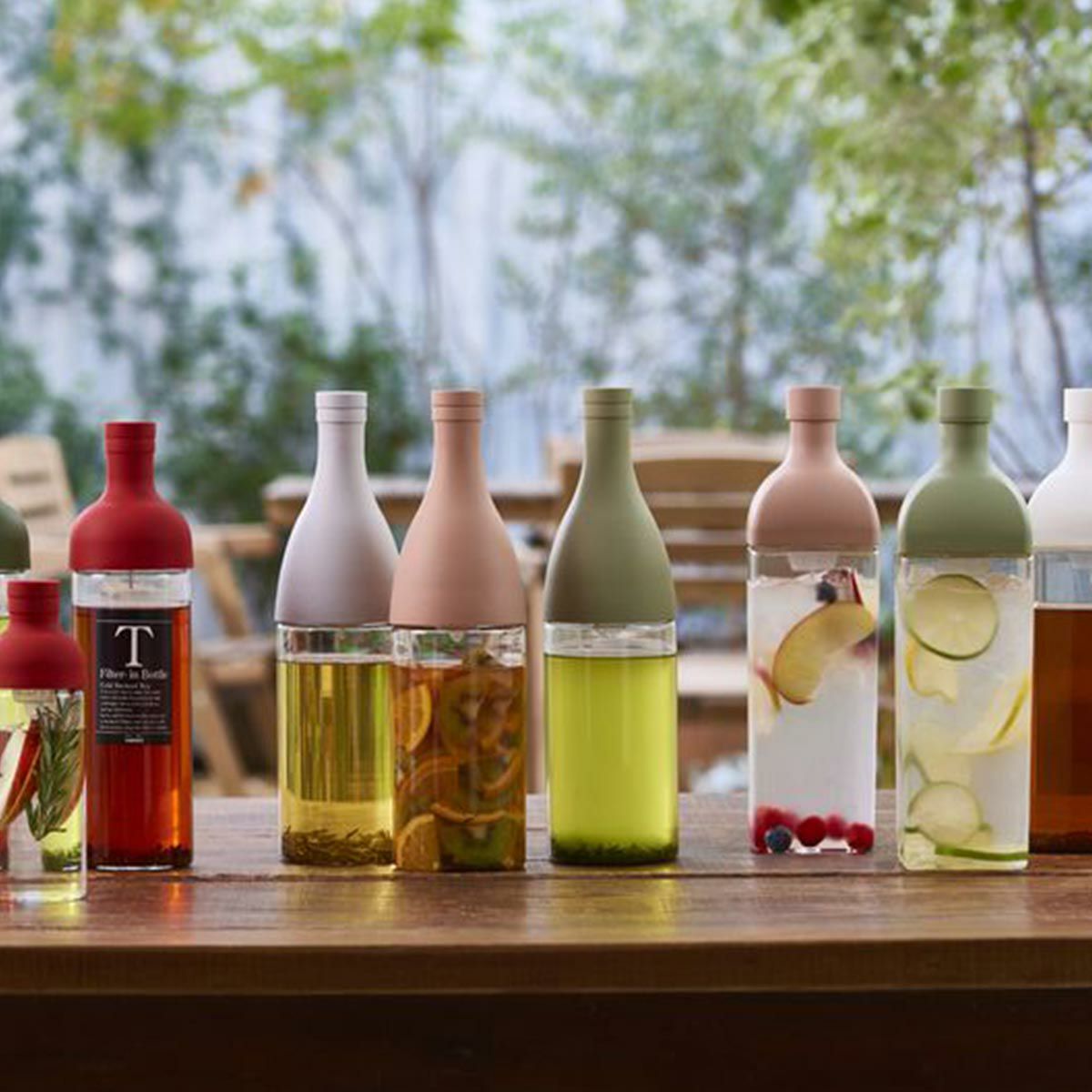 ハリオ カークボトル 1200ml スモーキーピンク KAB-120-SPR フィルターインボトル