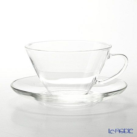 ハリオ 耐熱カップ＆ソーサー・ワイド CSW-1T 230ml