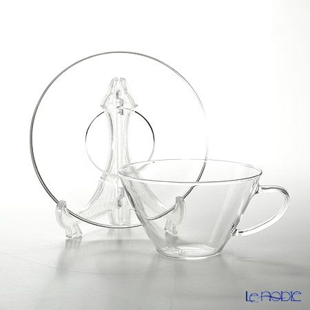 ハリオ 耐熱カップ＆ソーサー・ワイド CSW-1T 230ml