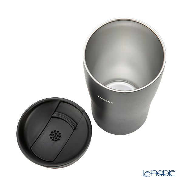 ハリオ フタ付き保温タンブラー300 STF-300-B 実用容量300ml ブラック